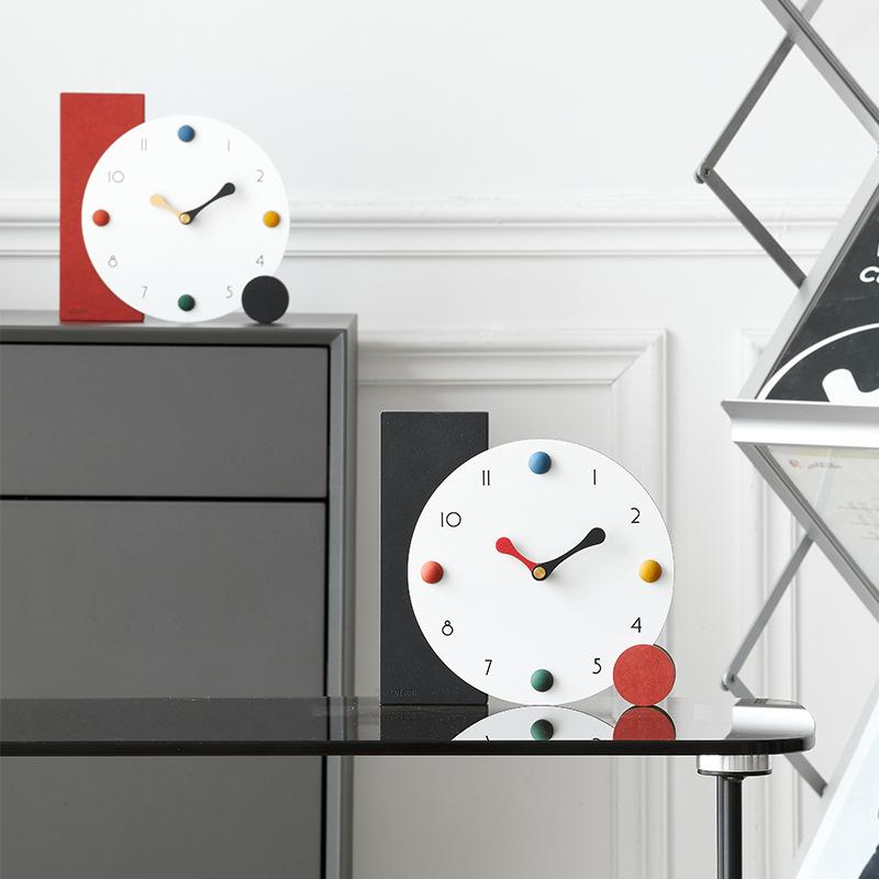 Moderne Nische Minimalistische Kreativität Schreibtischuhr Wohnzimmer Kunststil Tischuhr Zimmer Persönlichkeit Heimdekoration Horloge De Table