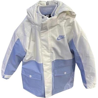 Down Jacket Fashion Hooded Long Sleeve Kids Outerwear White FD9280-479