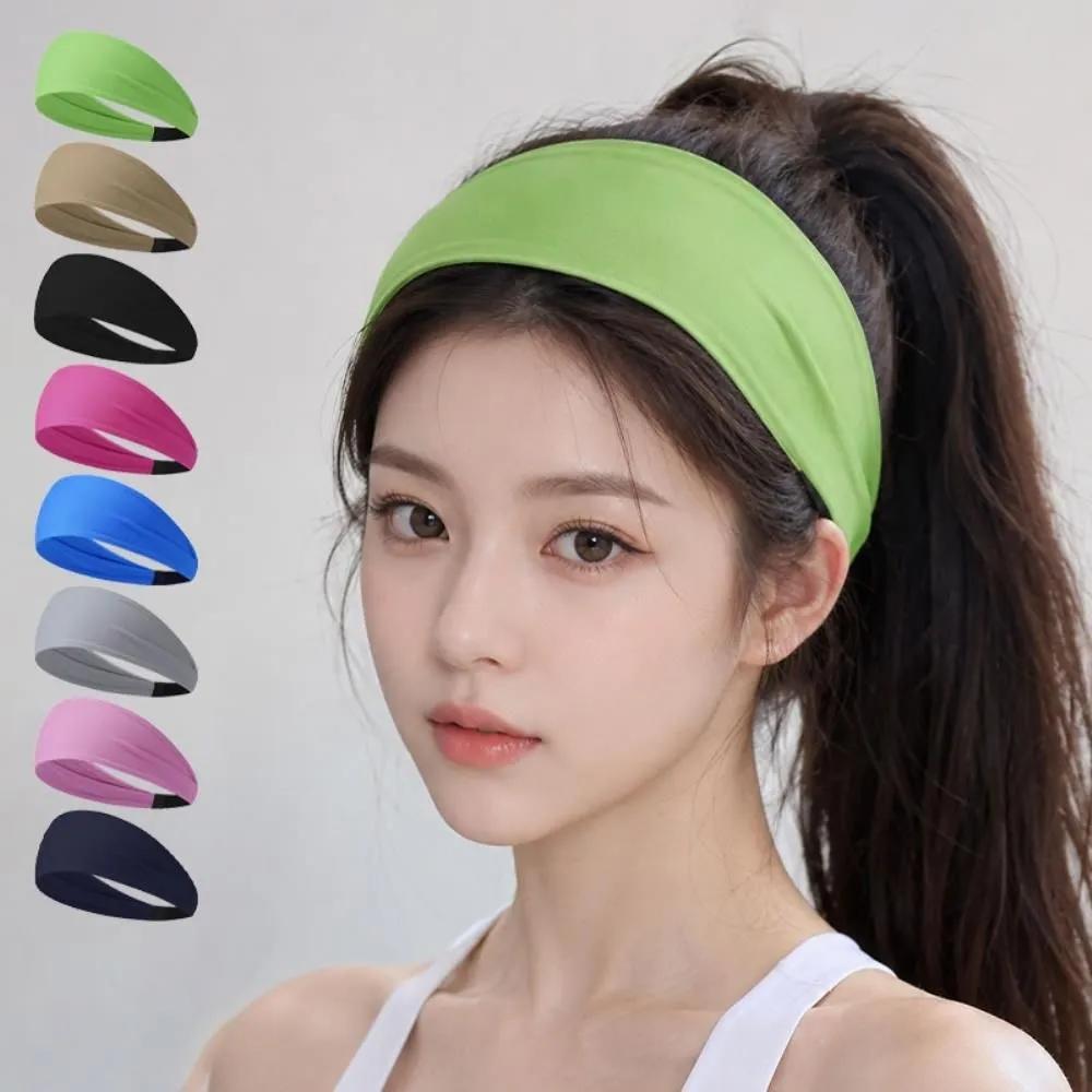 Women s Daily Casual Athletic Stretch Hairband A35422_03.Khaki