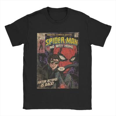 Genuine No Way Home Spider-Man T-Shirt Men's Cotton Cool T-Shirt O-Neck T-Shirt Short Sleeve Clothes Gift Ideas
