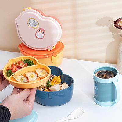 Practical Microwave Safe Anti-leakage 3 Colors Portable Bento Case School Food Storage Container Household Supplies Bento Case