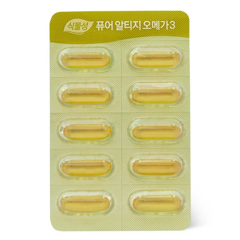 Korea Eundan Pflanzliches Reines Altige rTG Omega 3 60 Kapseln, 60 Tabletten, 1 Einheit