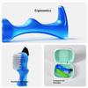 Mini Denture Cleaning Brush with Dual Heads Soft Bristle Toothbrush for False Teeth Oral Care for Elderly at Home or 