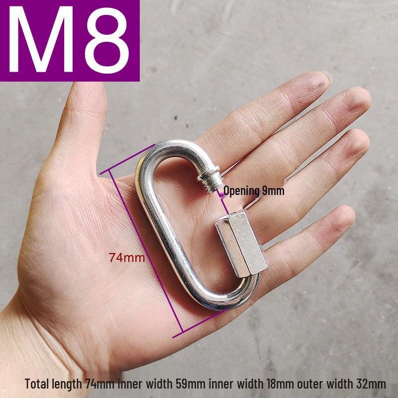 Typ 0 Rychloupínací bezpečnostní přezka pro psy a lezení - Zamykací řetěz & Přezka pro vodítko