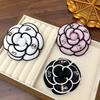 Korean Trendy Camellia Corsage Brooch Elegant Simple Tie Brooches Shirt Brooch Clothes Collar Pins Women Jewelry Accessories