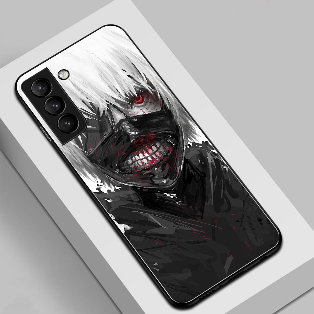 Anime Tokyo Ghoul Terror Phone Case For Samsung Galaxy Note 8 9 20 S20 S22 S21 Ultra S8 S9 S10 S10E Plus FE Tempered Glass Shell