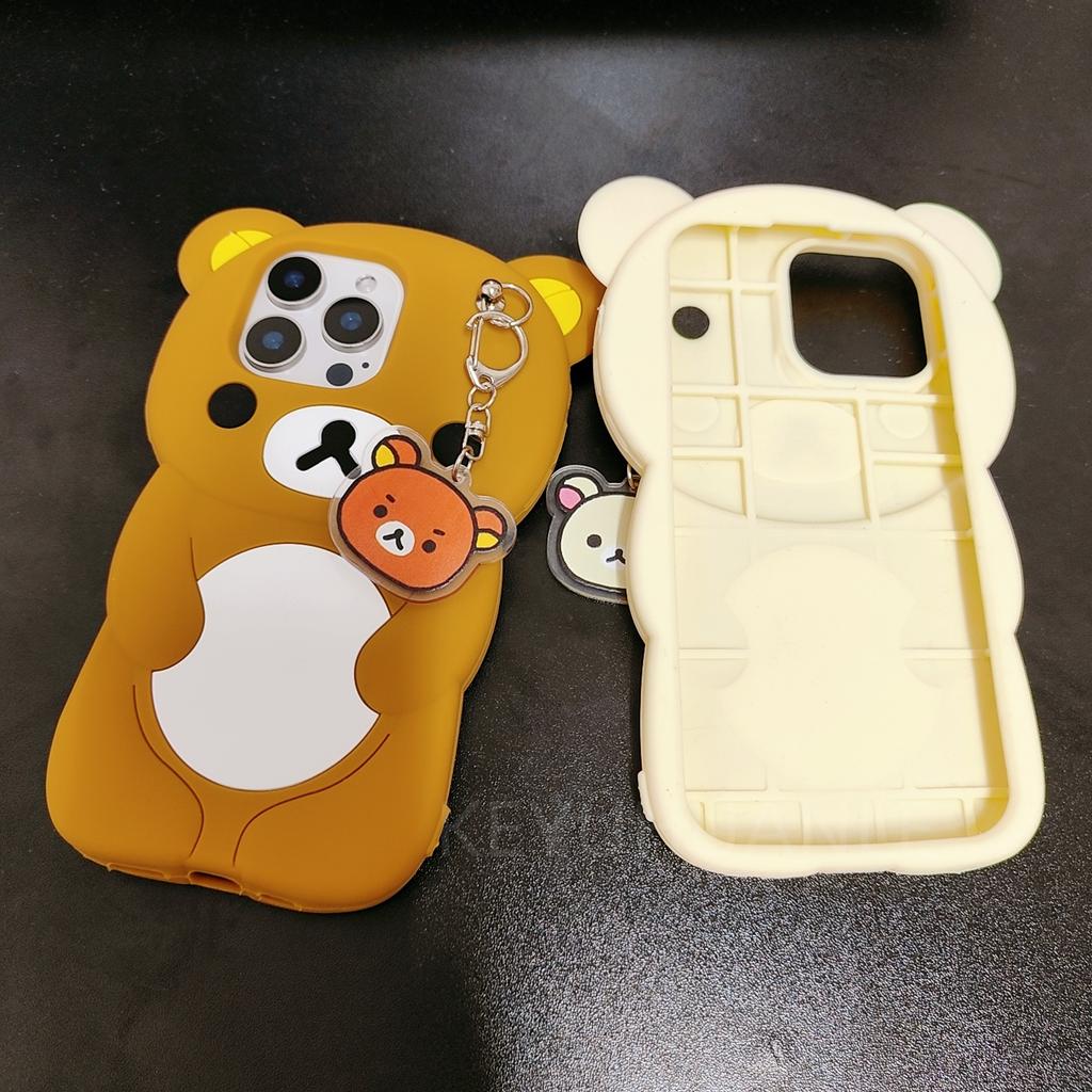 Pentru Samsung Galaxy S25 Ultra S24 S23 Plus S24 Ultra S25Ultra Breloc Drăguț Rilakkuma Husa Silicon Moale