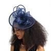 Fascinator Floreale con Velo in Rete Cappello Parrucca Fascinator Fascia per Capelli Fascinator in Sinamay Feste in Costume