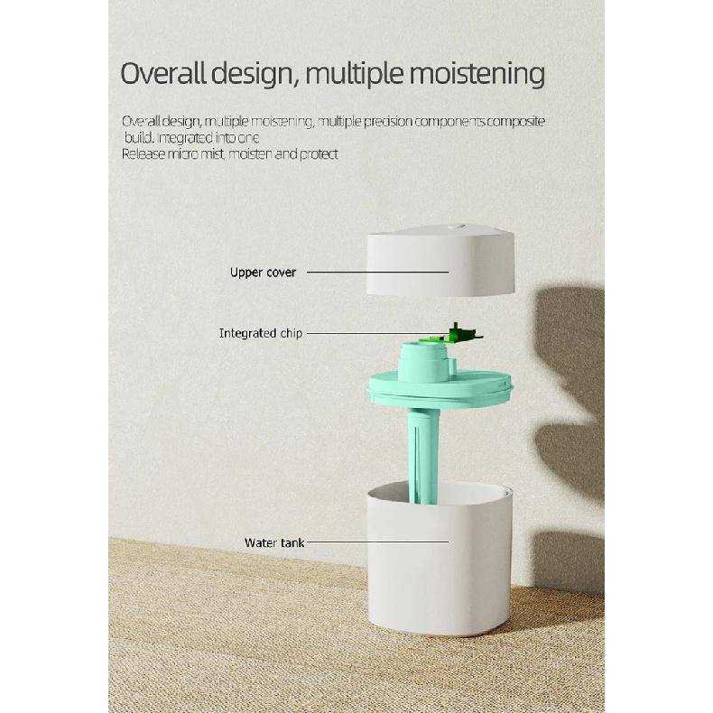 New USB Rechargeable Ultrasonic Diffuser Smart Car Humidifier Air Purifier Mini Portable Water Air Desktop Humidifier