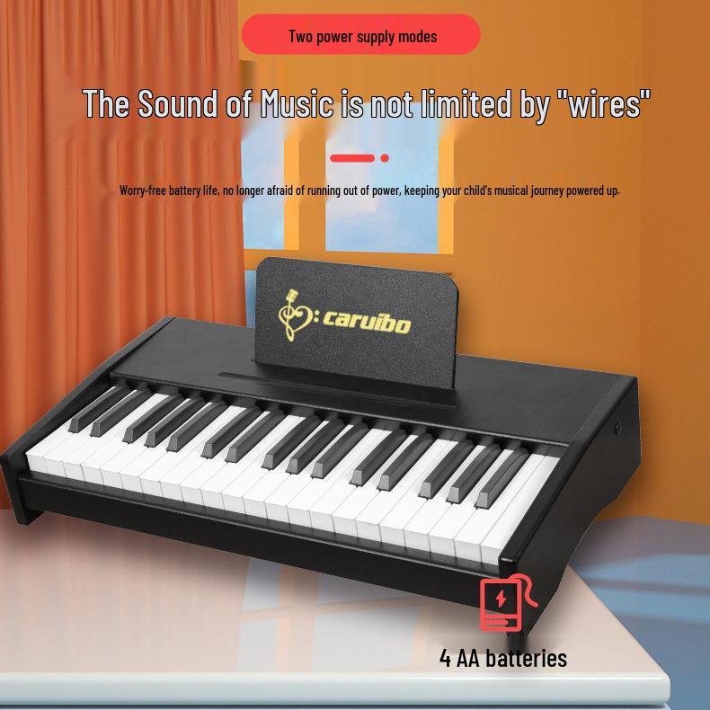 37-Key Hammer-Action Portable Electronic Keyboard Piano [Basic] - Entry-Level Piano Toy
