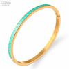 Braccialetti Smaltati Geometrici per Donna Acciaio Inossidabile Braccialetti Sottili Romantico Matrimonio Trendy Party Gioielli Regalo