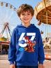 Stylish Hoodie/Sweatshirt for Boys and Girls – Dinosaur 67 Cartoon Print – Great for Cool Boys