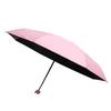 Kapsel Regenschirm 8 Speichen 5-fach faltbar Tragbar Sonnenschutz Regen Dual Use Regenschirm Hellrosa Geschenk