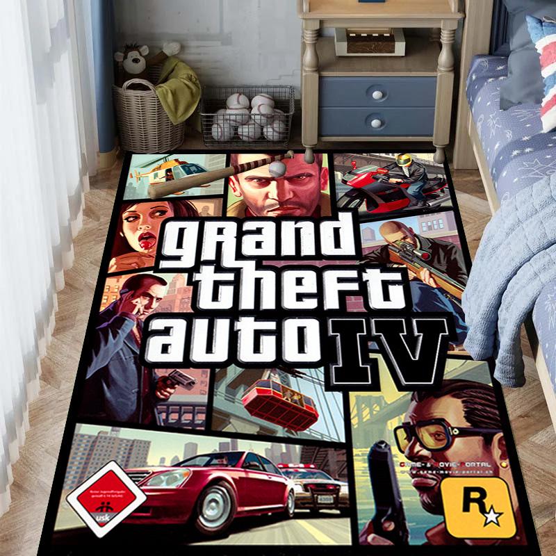 Grand Theft Auto V: Приключения ковровые напольные коврики Декор для дома Украшение для общежития Подушка для офисного кресла Искусство
