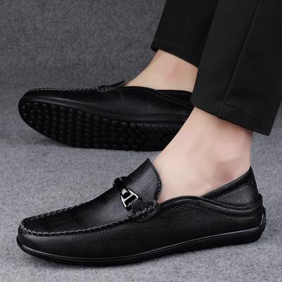 Fashion Genuine Leather Moccasins High Quality Mens Slip On Flats Casual Luxury Brand Men Loafers  2025 New Light Breathable Dress Flats