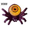 Eco-friendly Spider Band Halloween Wristband, LED Light Up Bracelets, Spooky Skull Eyeball 3D Pumpkin Wrist Bands for Party Supplies