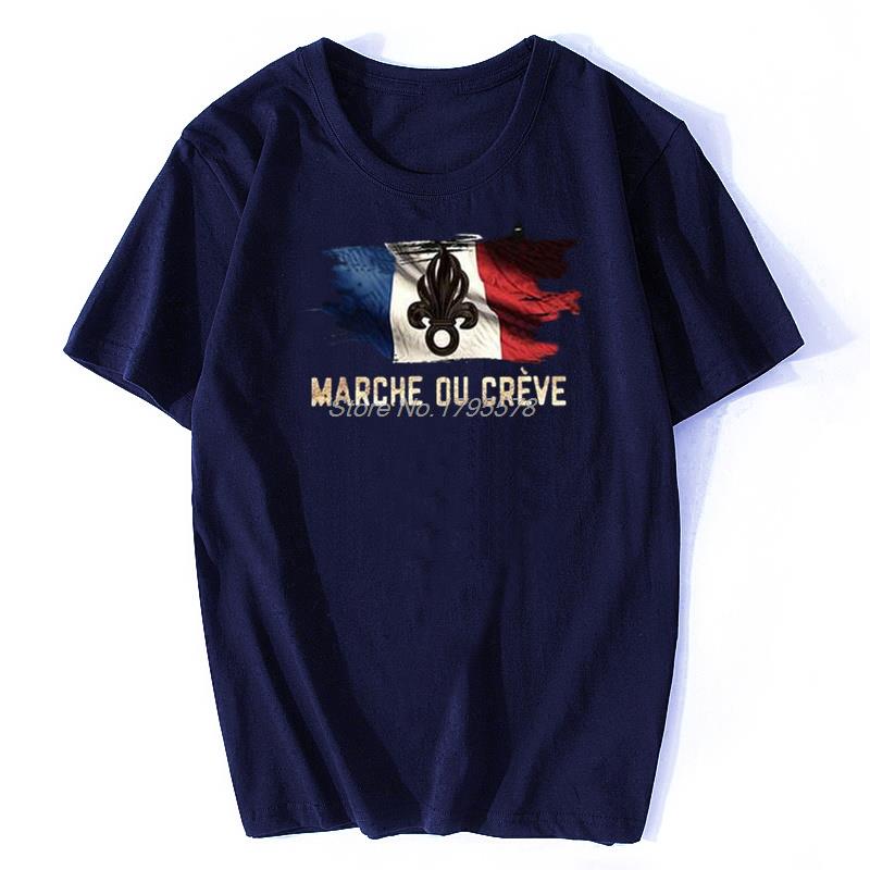 French Foreign Legion Unisex T Shirt Walk Or Die French Legionnaire SHIRTS Unisex Cotton Tees Tops Harajuku Streetwear S