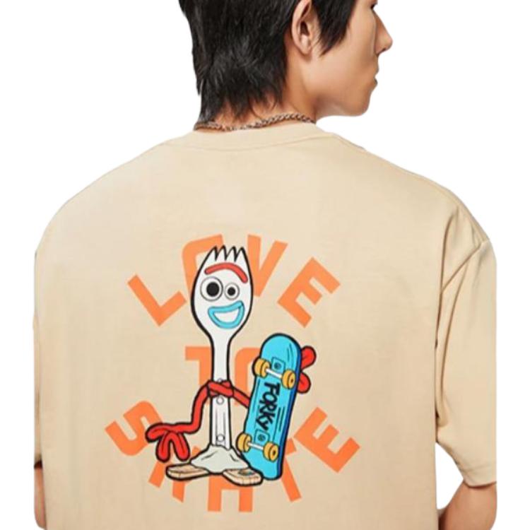Li Ning x Disney T Shirt Unisex Milk Umber AHSS617-1