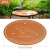 2Pcs Bird Bath Copper Disk With 3 Point Support Bird Bath Purification Plate Garden Outdoor Feeder Tray Cleaner Water Bowl