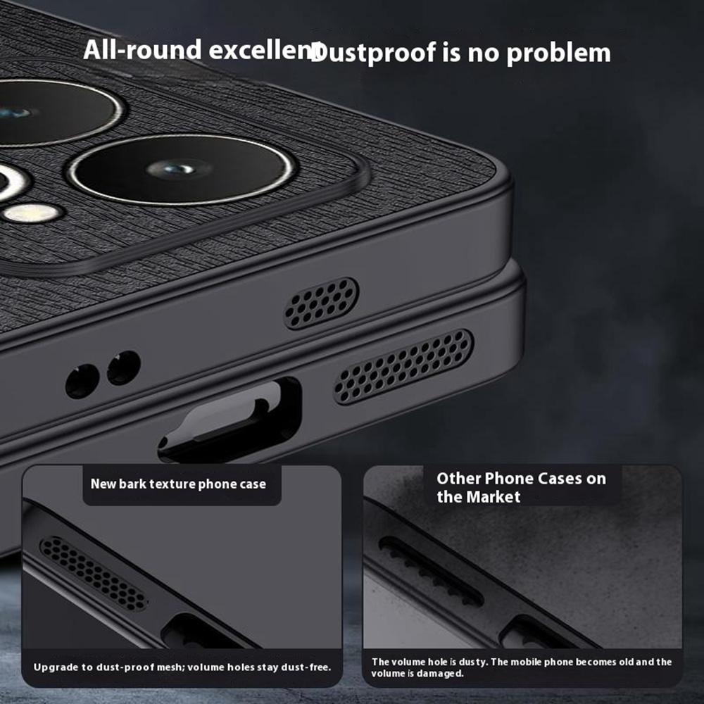 For Realme 15 Pro 5G Case Wood Texture PU Leather Coated PC TPU Phone Cover