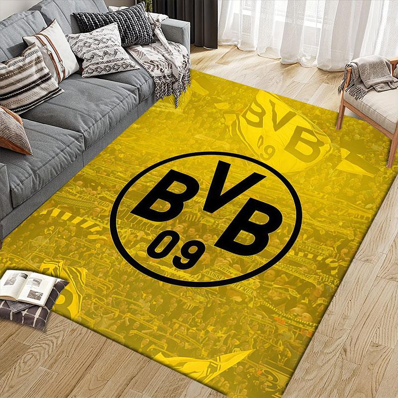 BVB Flannel Printed Carpet, Home Sofa Decoration for Living Room & Bedroom, Non‑Slip Play Flannel Floor Mat for Game Room