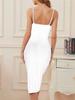 Spring/Summer 2022 European & American Women's Sexy Velvet Slit Pleated Slip Dress
