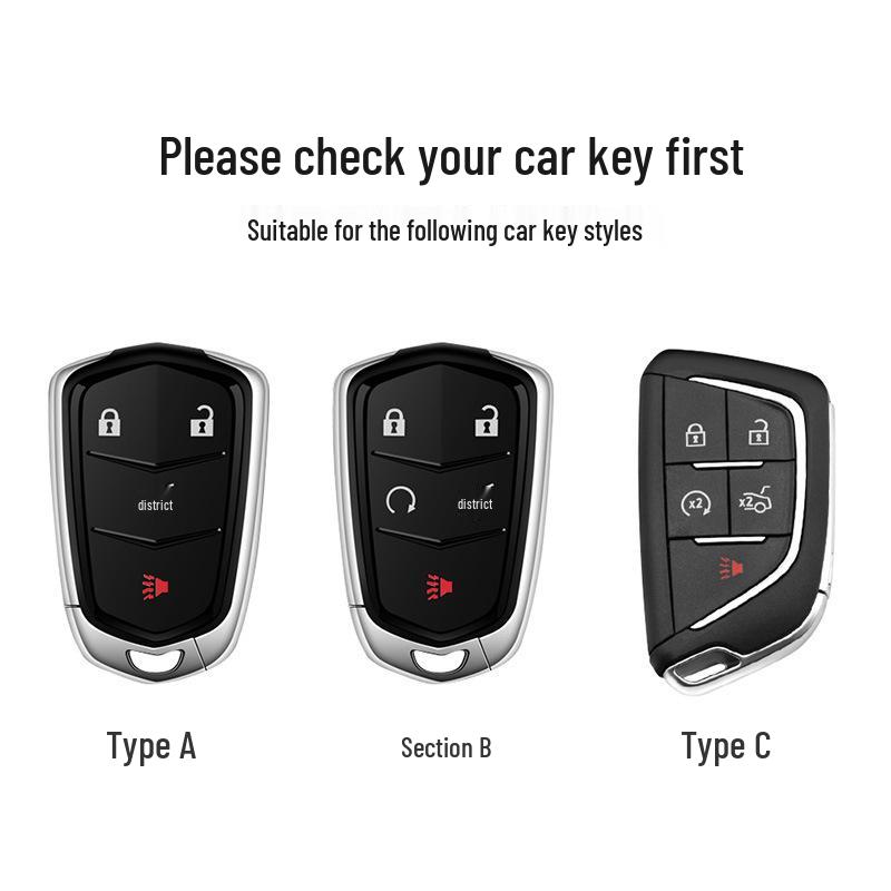 Cadillac Key Case for CT5, CT4, CT6, XT4, XT5, XT6 - Car Bag Buckle Shell