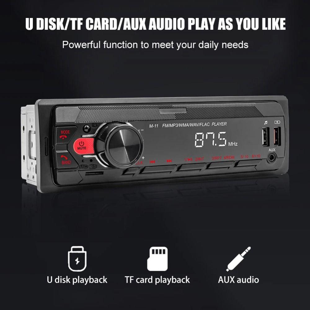 12V Bluetooth Car MP3 Player LED Display Car MP3 Player High Quality Car FM Radio Universal