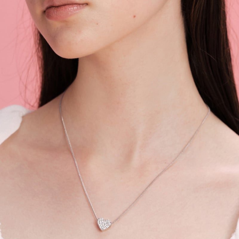 

VINTAGE HOLLYWOOD 2-way Essential Heart Necklace_VH2412NE005M Silver