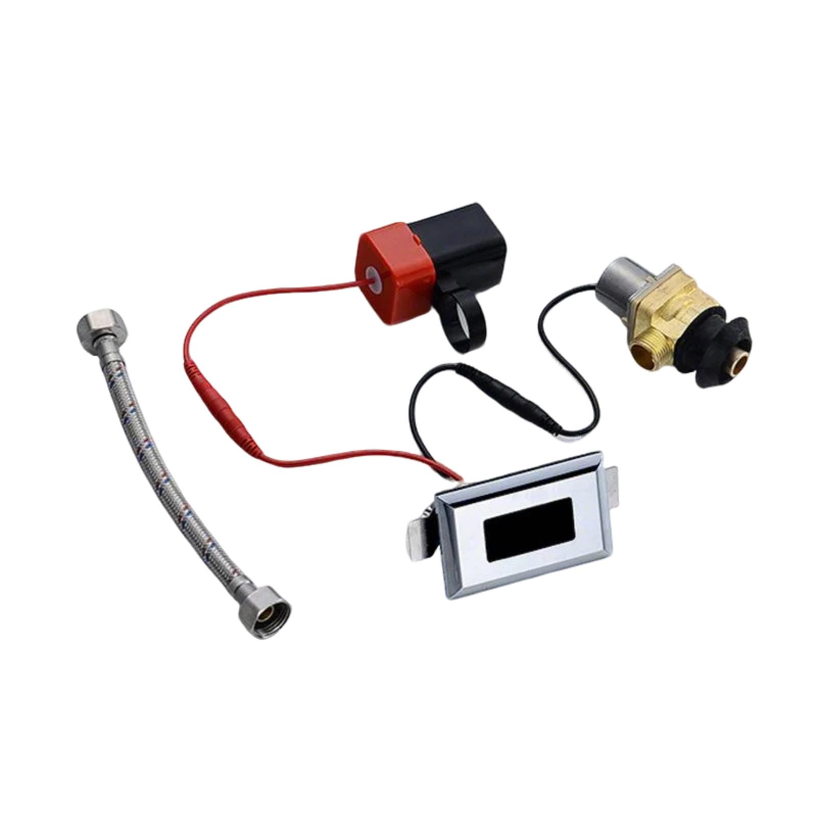 Wit angel Aanraakloze Urinoir Spoelkits Sensor Spoelventiel Toilet Spoel Reparatiekits Wasruimte Inbouw Wandmontage Sensor Set C