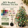 School Holiday Art Supplies DIY Beaded Christmas Tree Kit, Handmade with LED Lights, Decorations Craft Project, Bead Crafting Kit for Adults,