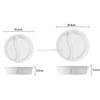 Ceramic Big Soup Bowl Double Grid Round Fruit Salad Plate Cake Bread Dessert Dish Tray Noodles Tableware Kitchen Storage Tool