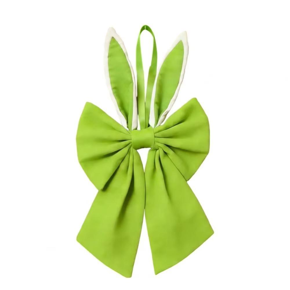 Creative Multi-colored Bunny Ear Bow Soft Multi-purpose Wreath Bow Cute Polyester Easter Hanging Item Holiday Celebration