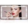 Car Sun Visor Vanity Mirror, with 3 Light Modes & 60 LEDs - Rechargeable Dimmable Clip-on Rear View Sun-Shading Cosmetic Makeup Mirror, Universal for