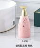 Sticlă de loțiune din ceramică simplă Dozator de șampon de marmură Accesorii de uz casnic Dispenser de săpun din ceramică Decor pentru baie