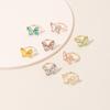 Mori Acrylic Butterfly Color Transparent Live Ring Internet Celebrity Tide Simple Fashion Super Fairy Ring