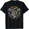 Hell And Steel Biker Schedel Motorfiets Heren T-shirt