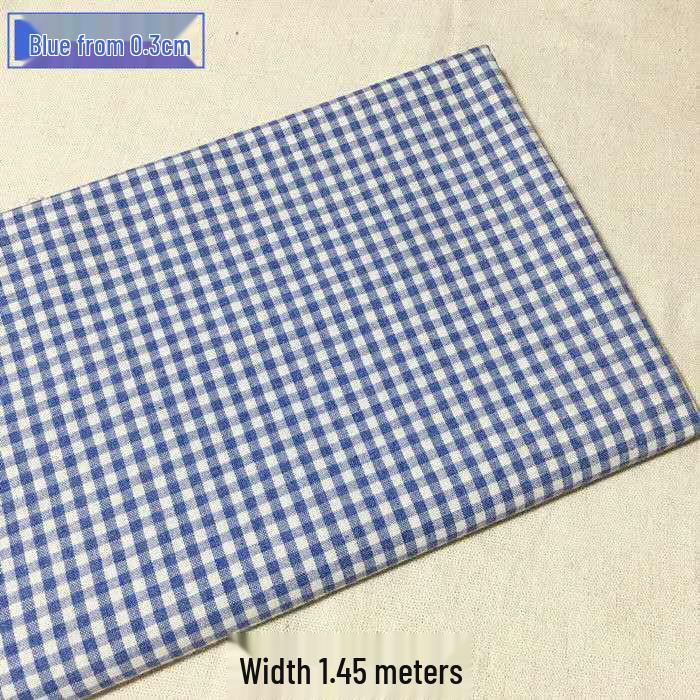 Khaki Plaid Fabric for DIY: Small Square Shirt, Tablecloth, Curtain