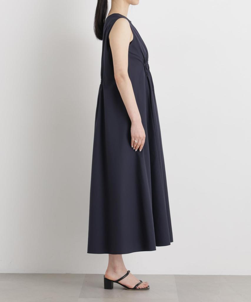 MINOTECH Sleeveless Gathered Maxi Size S [Nano Universe] (R) Dress, Women's, (120), Navy, 669-6119314