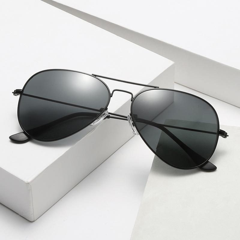 Pilot Sunglasses Tempered Glass Pieces Popular Style 3025 Women 3026 Men Driving Toad Glasses