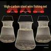 Stainless Steel Folding Fish Basket & Net: Durable Wire Mesh Fish Keeper and Protector