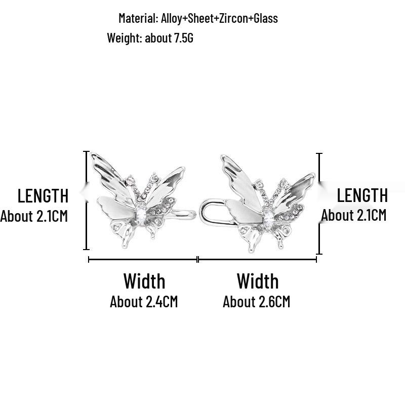Elegant Silver Butterfly Pendant Necklace for Women - Luxurious and Stylish Clavicle Chain
