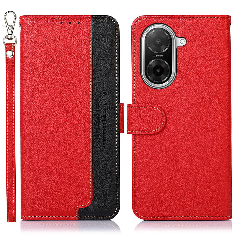 KHAZNEH For Xiaomi Redmi A5 NFC (EU) (173.45mm) Case RFID Blocking Wallet PU Leather Phone Cover with Strap