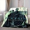 1pc The Matrix Flannel Throw Blanket - HD Printed Lightweight Soft Warm All-Season Blanket for Sofa, Bed, Travel, Camping 009