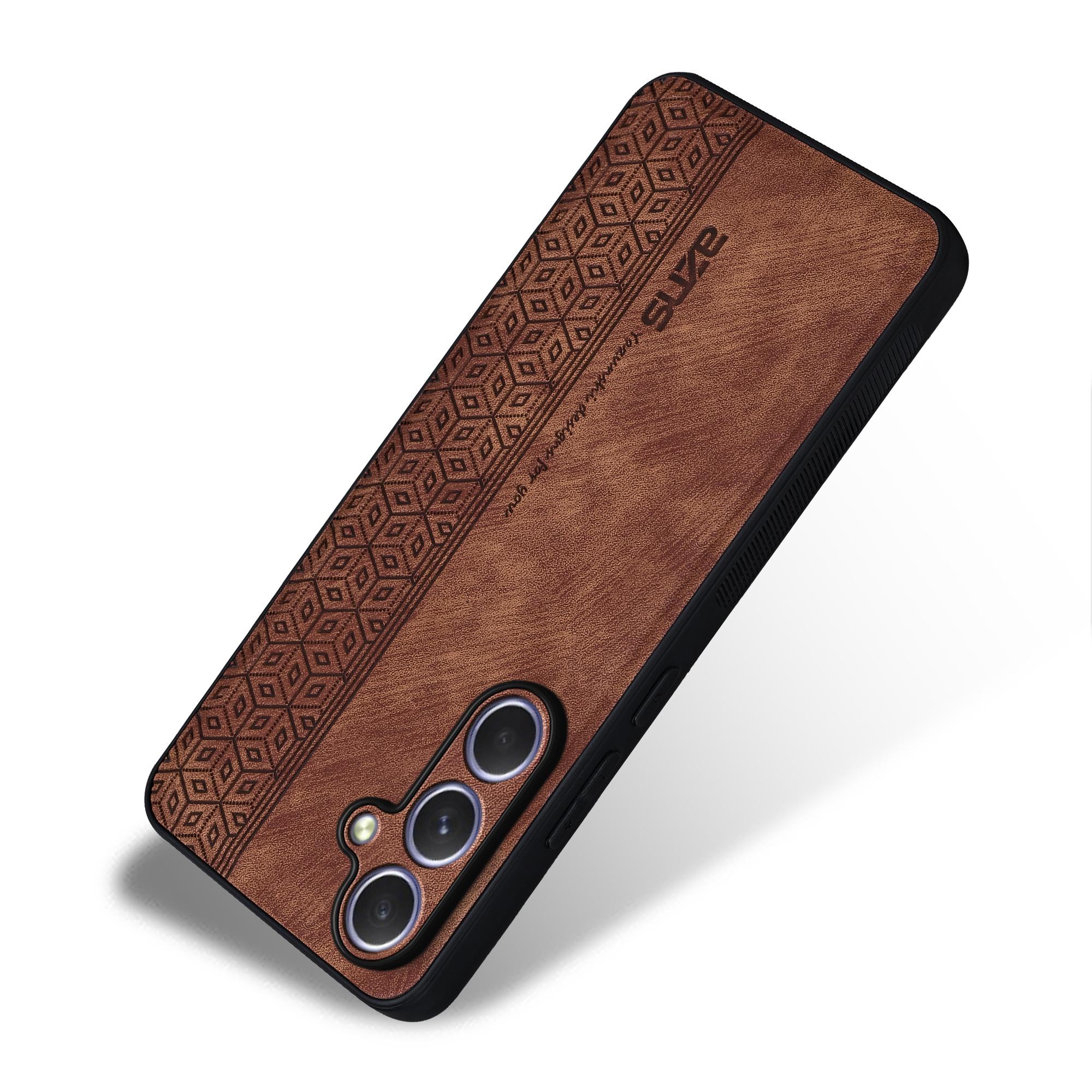 

For Samsung Galaxy S25 Case Protective PU Leather Covered TPU Phone Shell Blue