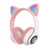 Süße Katze Kabellose Kopfhörer RGB Süße Katzenohren Headset Mit Mikrofon Geräuschunterdrückung Kinder Stereo Musik Kindergeschenke