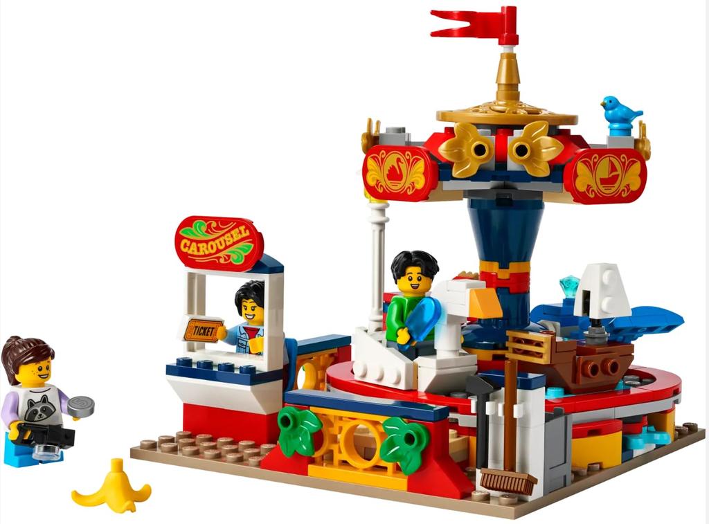 LEGO Herní sada do zábavního parku 40714 Kolotoč pro děti od 8 let