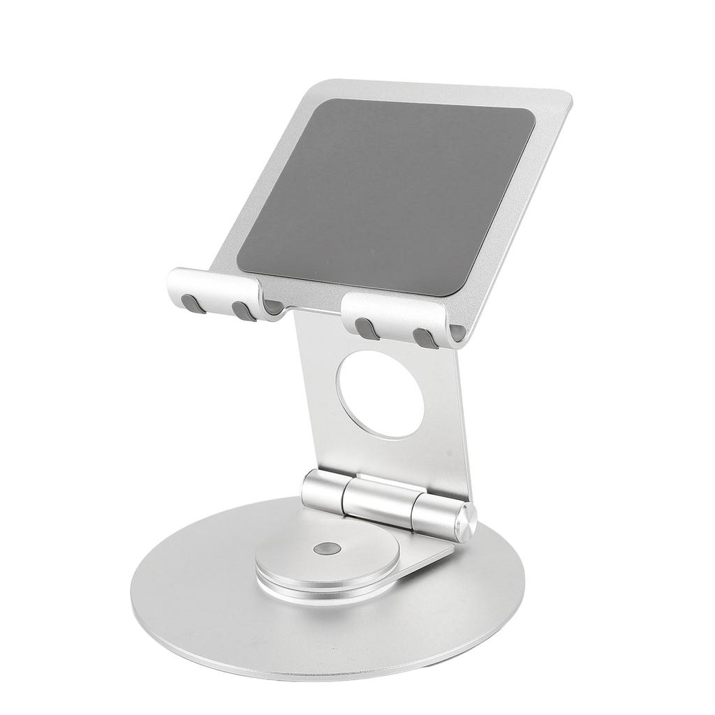 Stolní držák na mobilní telefon Nastavitelná výška úhel Velká kovová základna Stojan na čtení Stojan na tablet