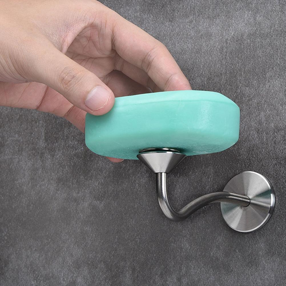 6 Pcs Soap Holder Cover El Parts Magnetic Premium Material Rack Bathroom Caps Stainless Steel Storage