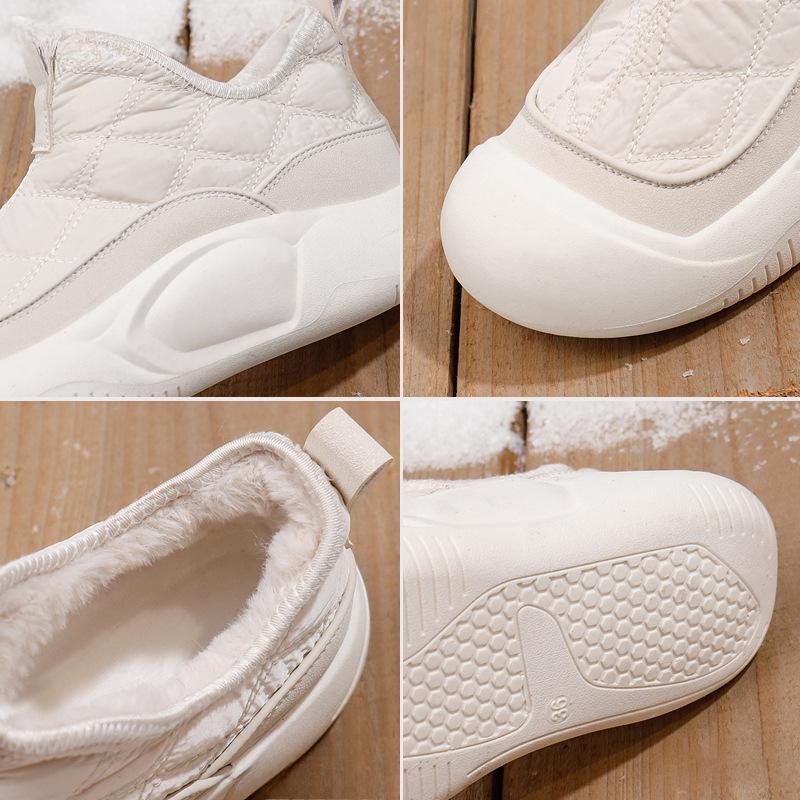 Damskie Zimowe Nowe Studenckie Ciepłe Codzienne Bawełniane Buty na Grubej Podeszwie Bawełniane Buty